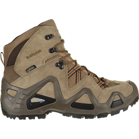 Lowa - Zephyr GTX Mid Hiking Boot - Men's - Beige/Brown Khaki High-top Hiking Boots For Outdoor, Rugged Mid-top Hiking Boots For Outdoor, Lowa Zephyr, Tactical High-top Durable Hiking Boots, Rugged Impact-resistant Hiking Boots For Sports, Fade-resistant Brown Hiking Boots, Herren Style, Hiking Fashion, Hiking Boot