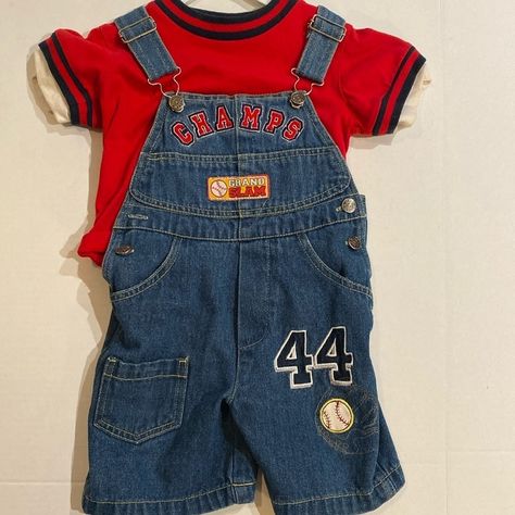 Kids Play Two-Piece Jumpsuit, Jean Bottoms, Red Top Size 2t Nwot Smoke Free Fast Shipping Vintage Boys Clothes, Jean Bottoms, Jumpsuit Jean, Boy Jumper, Vintage Baby Boys, Vintage Kids Clothes, Cool Kids Clothes, Vintage Baby Clothes, Baby Fits