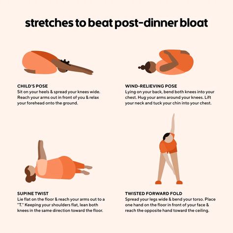 Stretches For Digestion, Yoga For Gas, Yoga Poses For Digestion, Digestion Yoga, Trapped Gas, Relieve Gas, Gas Relief, Bloated Stomach, Yoga Positions