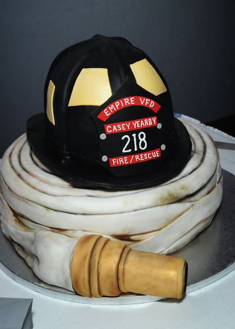 Firefighter Grooms Cake, Firefighter Wedding Cakes, Grooms Cake Tables, Fire Fighter Cake, Fireman Cake, Fire Cake, Rings Big, Short Bride, Firefighter Wedding