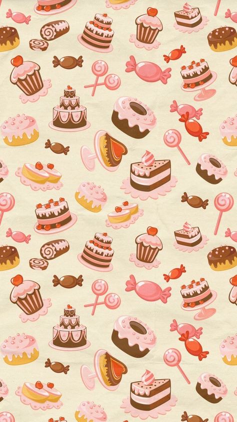 Valentine Wallpapers, Baking Wallpaper, Simple Decor Ideas, Ruangan Studio, Fireplace Tv Wall Decor, Antique Logo, Fall Home Decor Ideas, Vintage Sweets, Cake Wallpaper