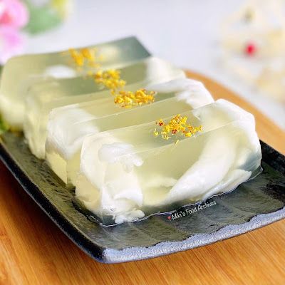 Osmanthus Flower, Agar Agar Jelly, Flower Place, Coconut Jelly, Tea Snacks, Chinese Dessert, Asian Snacks, Recipe Ingredients, Perfect Desserts