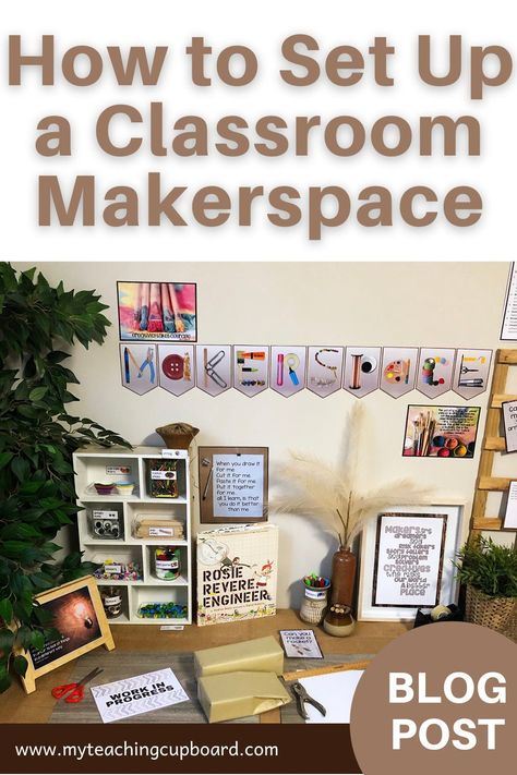 Creation Station Classroom, Maker Space Classroom, Investigation Area, Play Based Classroom, Makerspace Projects, Space Preschool, Space Classroom, Create Room, Creative Thinking Skills