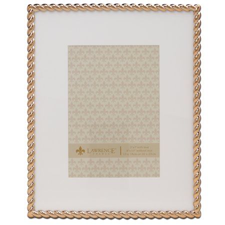 Gorgeous decorative polished gold cast metal picture frame with beautiful detailed rope design. This heavy weight gold metal picture frame has a rich and lustrous high quality finish. Beautifully finished with a black velvet backing with easel for vertical or horizontal tabletop display, and comes with hangers for vertical or horizontal wall mounting. Heavy weight cast metal picture frame is made with exceptional workmanship and comes with glass to protect your photo. Size: 8.54" x 10.51". Picture Gallery Wall, Metal Picture Frame, Wall Frame Set, Tabletop Picture Frames, Metal Photo Frames, Metal Picture Frames, Picture Frame Shop, Picture Frame Sets, Rope Design