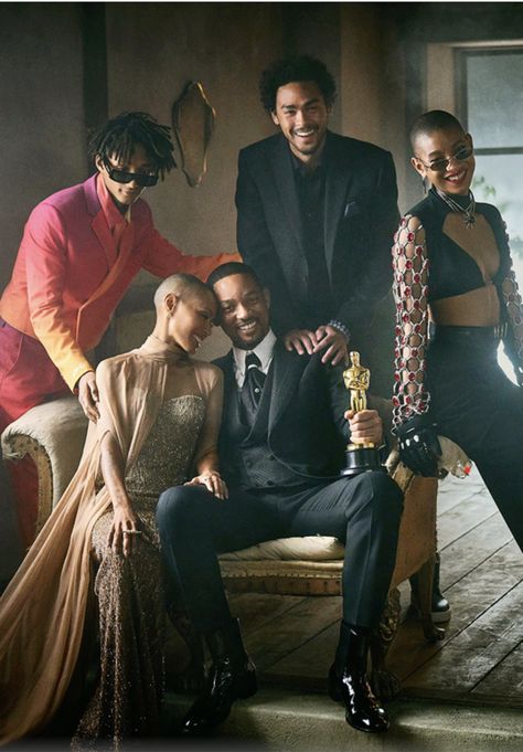 Will Smith And Family, Willow And Jaden Smith, Trey Smith, Kylie Jenner Photoshoot, Black Success, Mark Seliger, Best Actor Oscar, Flexibility Dance, Women Suits Wedding