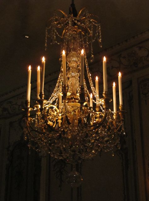 FRENCH CHANDELIER- 15-Light Gilt Bronze hanging in the Lady's French State Bedroom at The Metropolitan Museum of Art, NYC, Orlov Photo 2012 Chandelier In Dark Room, Dark Academia Chandelier, Chandelier Aesthetic, 1920s Chandelier Aesthetic, Tea Dance, Dark Academia Aesthetic Chandelier, Cabaret Chandelier, Golden Chandelier, Mid Evil Chandelier