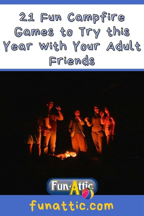 Bonfire Birthday Party Ideas For Adults, Bonfire Games For Adults, Campfire Games For Adults, Fun Outdoor Games For Adults, Campfire Activities, Fire Party Ideas, Bonfire Games, Campfire Birthday, Camping Games For Adults