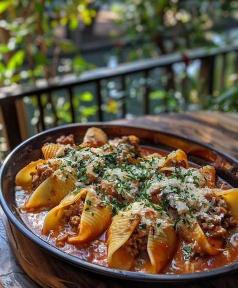 Elsa Kitchen | Creamy Ricotta Beef Stuffed Shells Pasta 😍❤ | Facebook Creamy Ricotta Beef Stuffed Shells, Beef Stuffed Shells, Shells Pasta, Jumbo Pasta Shells, Stuffed Pasta, Pasta Shells, Pasta Ingredients, Stuffed Pasta Shells, Stuffed Shells