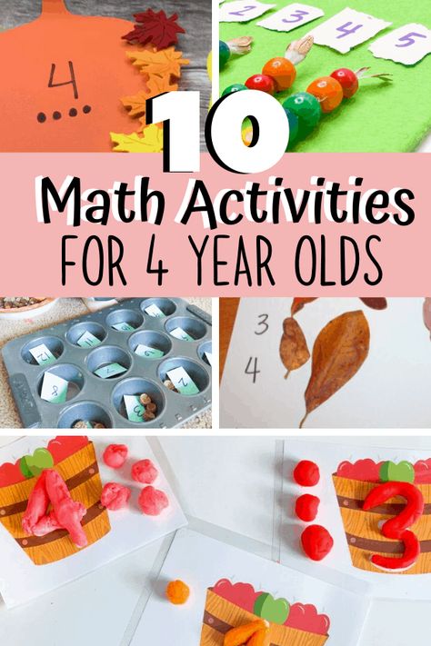 Math With Preschoolers, Fun Homeschool Activities Preschool, 4 Yo Homeschool, Math Make And Take Activities, Homeschool Preschool Curriculum Age 4, Montessori Activities For 4-5, 4 Yo Learning Activities, Pattern Math Activities Preschool, 4 Yo Preschool Activities