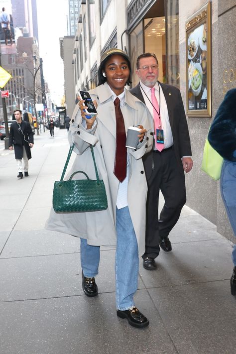 Is Ayo Edebiri Bottega Veneta’s Latest Muse? | Vogue Ayo Edebiri, Denim Day, Christy Turlington, Jane Birkin, Cool Fits, Celebrity Street Style, Menswear Inspired, Looks Style, Outfit Inspirationen