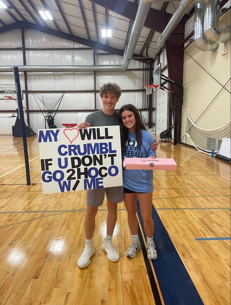 Christian Prom Proposal, Dance Homecoming Proposals, Hoco Poster Proposals Ideas, Ice Cream Hoco Proposals, Gymnastics Hoco Proposals, Hoco Proposals Ideas Crumbl Cookie, Flowers Hoco Proposals, Canes Hoco Proposal, Taco Bell Hoco Proposal