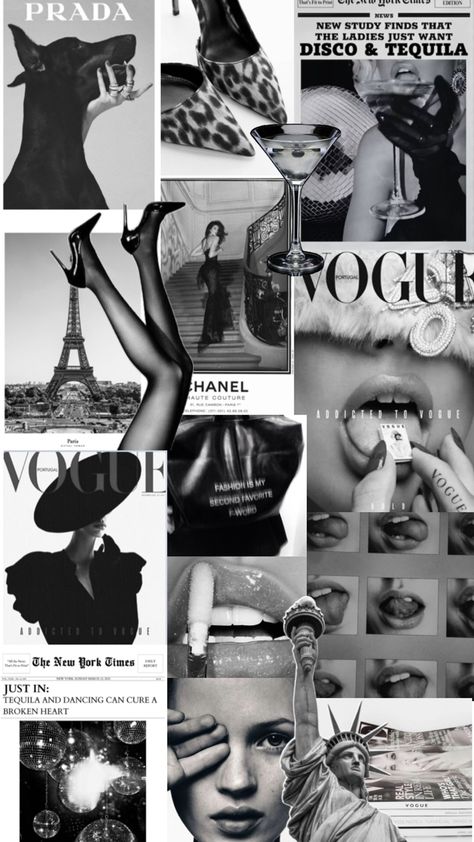 Cool Girl Backgrounds, Modeling Wallpaper, Fashion Magazine Collage, Diva Wallpaper, Festival Collage, Aesthetic Fashion Wallpaper, Fashionable Wallpaper, Collage Black And White, Fashion Aesthetic Wallpaper