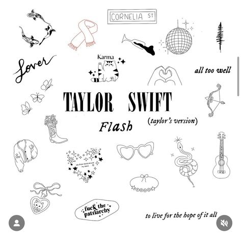 Friday The 13th Taylor Swift Tattoo, Taylor Swift Henna Tattoo, Taylor Swift Red Tattoo Ideas, Lover Tattoo Ideas Taylor Swift, Eras Tour Tattoo Ideas, Taylor Swift Debut Tattoo, Taylor Swift 13 Tattoo, Taylor Swift Themed Tattoos, Folklore Taylor Swift Tattoo