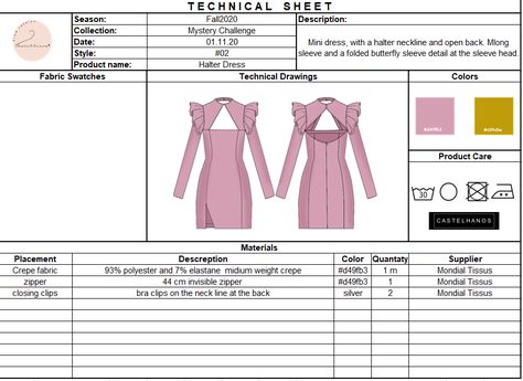 Production Sheet Fashion, Spec Sheet Fashion Templates, Fashion Technical Sheet, Technical Sheet Fashion, Spec Sheet Fashion, Planner Sewing, Cost Sheet, Fashion Process, Product Development Process