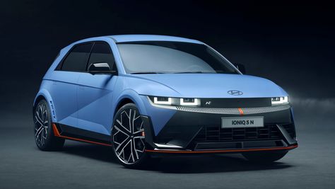 Pictures of the new Hyundai Ioniq 5 N Hyundai Ioniq 5, New Aston Martin, Vans Top, New Hyundai, Vehicle Inspection, News Highlights, Hot Hatch, Hyundai Genesis, Automobile Industry