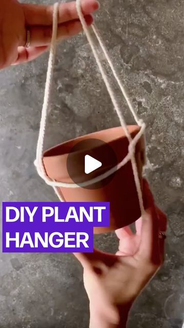 Tyla on Instagram: "DIY plant hanger 🌱  (@leavethemap)" Hanger Diy, Diy Plant Hanger, Instagram Diy, Easy Plants, Diy Plants, Dollar Tree, Plant Hanger, Macrame, Amber