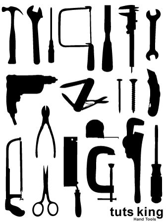 Tool Silhouette, Man Tools, Silhouette Clip Art, Silhouette Vinyl, Cut Image, Silhouette Portrait, Silhouette Cameo Projects, Cameo Projects, Hand Tool