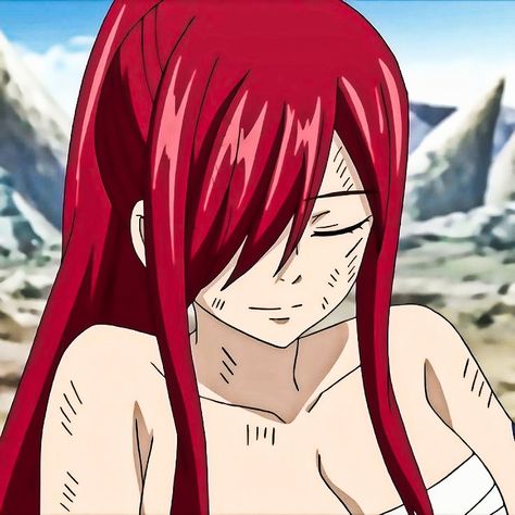 Red Hair Cartoon, Hair Cartoon, Anime Cover, Erza Scarlet, Anime Cover Photo, Art And Culture, Cover Photo, Scarlet, Unique Art