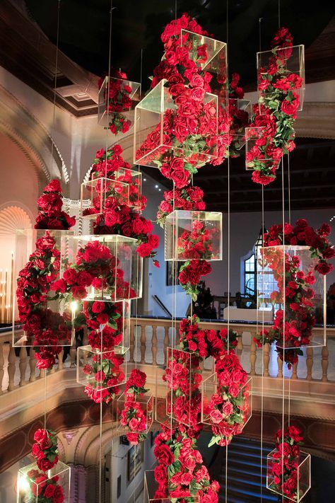 San Diego Museum of Art – FLORAL ART Kraf Diy, Creation Deco, Wedding Stage Decorations, घर की सजावट, Stage Decorations, Wedding Stage, Wedding Deco, Red Wedding, Wedding Themes