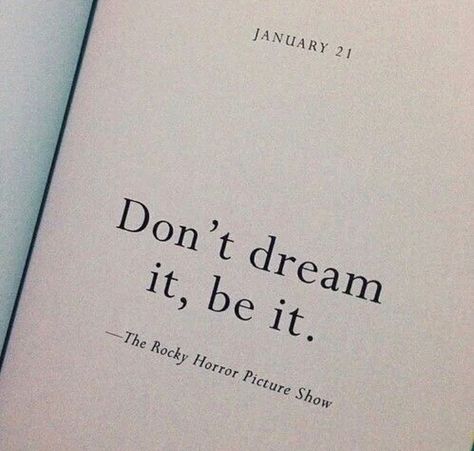 Don't dream it be it rocky horror picture show Don't Dream It Be It, The Rocky Horror Picture Show, Horror Picture Show, Rocky Horror Picture Show, Rocky Horror Picture, Rocky Horror, Dream It, The Words, Positive Vibes