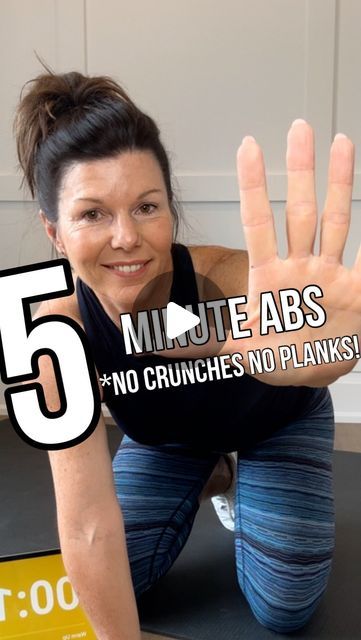 Pat Heard on Instagram: "SAVE this! 5 min abs with NO crunches  NO planks ~ for #workoutwednesday 💪🏻 Comment SIZZLE for a link to more core circuits!! My members love the 15 minute circuits in my summer program, they are effective and efficient *I have a 2 pound weight and a 5 lb weight here… go heavier or don’t use them at all!! 5 exercises, 45 seconds on, 15 seconds break… but you can go as long as you like ✔️ The Summer Fitness challenge is  running right now with circuits for the abs/back/core and legs/glutes/lower body… you can mix and match them all summer long! Note- due to IG settings you have to be following me to receive the link to the challenge 🙋🏻‍♀️ #abworkout #coreworkout #fitover50 #fitsummer #fitnessmom #absworkouts #fitfun" Workout With 5 Pound Weights, Abs No Crunches, 5 Min Core Workout, 5 Minute Core Workout, No Crunch Ab Workout Core Exercises, Easy Ab Workout For Beginners, Stomach Crunches, Summer Fitness Challenge, 5 Min Abs