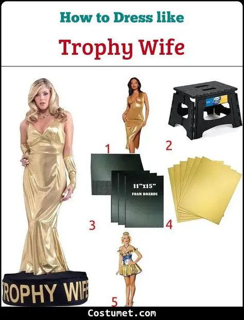 Trophy Wife Costume for Cosplay & Halloween 2023 Trophy Wife Costume, Objectification Of Women, Homemade Halloween Costumes, Gender Stereotypes, Awards Night, Successful Men, Social Status, Homemade Halloween, Halloween 2023