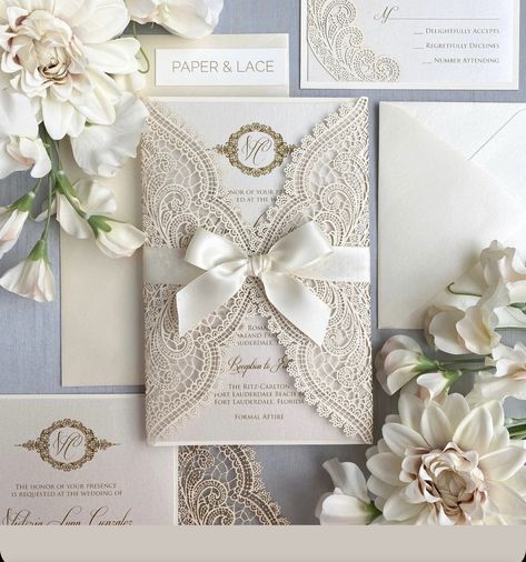 Doily Wedding Invitations, Lace Couture, Cricut Wedding, Lace Wedding Invitations, Carton Invitation, Paper Lace, Laser Cut Wedding, Pinterest Ideas, Laser Cut Wedding Invitations