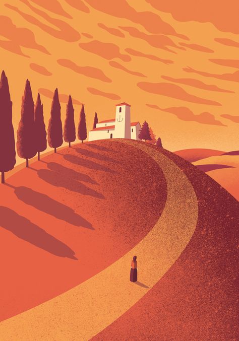 Davide Bonazzi, Cover Wattpad, Gig Poster, Poster Photo, San Giovanni, Landscape Illustration, Art And Illustration, Environment Design, Flat Illustration