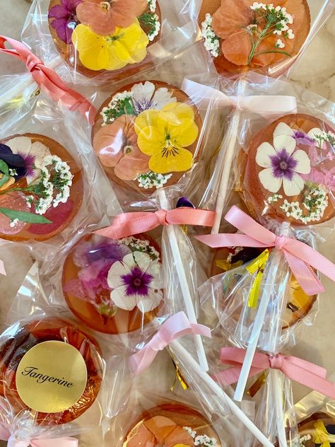 Edible Flower Lollipops - Etsy