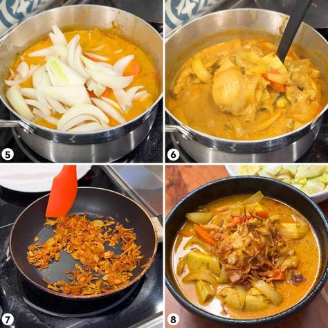 Thai Yellow Curry Chicken Recipe & Video Tutorial Yellow Thai Curry Recipe, Thai Yellow Chicken Curry, Crock Pot Curry, Yellow Curry Chicken, Curry Chicken Thighs, Curry Chicken Recipe, Thai Yellow Curry, Thai Curry Recipes, Yellow Curry Paste