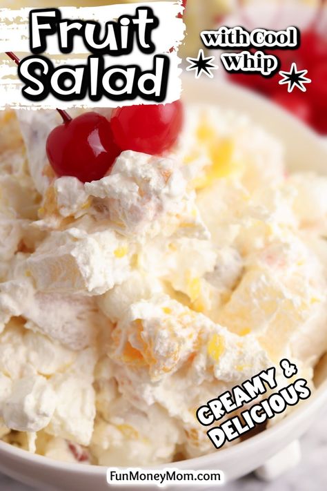 Whipped Fruit Salad, Jello Salad Recipes With Fruit Cocktail, Fruit With Cool Whip, Fluffy Fruit Salad Cool Whip, Fruit Salad With Vanilla Pudding And Cool Whip, Fluffy Fruit Salad Recipes, Jello Fruit Salad Recipes Cool Whip, Fruit Cocktail Jello Salad, Fruit Salads With Cool Whip