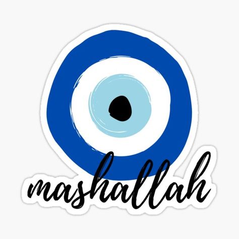 Evil Eye Sticker, Types Of Kisses, Protection Symbols, Hand Sticker, Eye Chart, Eye Pictures, Greek Evil Eye, Eye Stickers, Eye Pattern