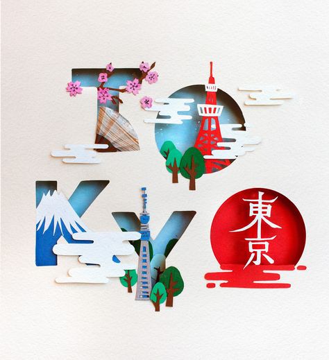 Check out this @Behance project: "3D Cutout Paper Typography / TOKYO" https://www.behance.net/gallery/59216839/3D-Cutout-Paper-Typography-TOKYO Paper Cutout Typography, Collage Art Typography, Cutout Graphic Design, Tokyo Typography, 3d Tipografi, Paper Typography, Arte Pop Up, 3d Typography Design, Typographie Inspiration