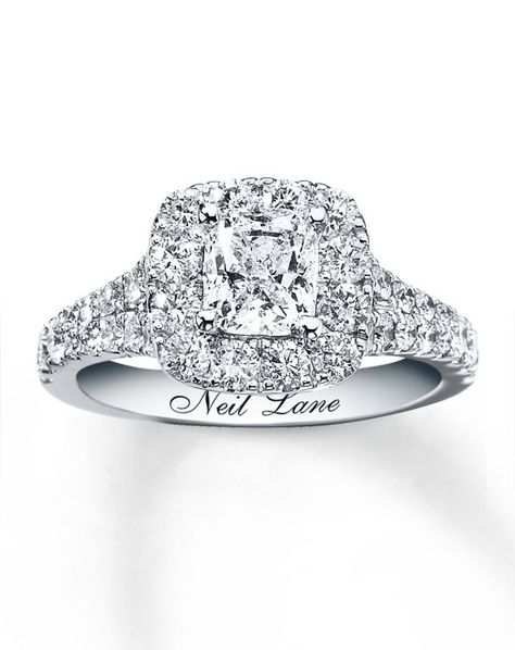 14kw 2-1/2cttw Cushion Cut Bridal Set-940233900 by Neil Lane // More from Neil Lane: http://www.theknot.com/gallery/wedding-rings/Neil Lane Neil Lane Bridal Set, Cushion Cut Bridal Set, Engagement Rings Romantic, Neil Lane Engagement Rings, Neil Lane, Cushion Cut Ring, Bridesmaid Jewelry Sets, Dream Engagement Rings, Cushion Cut Diamonds