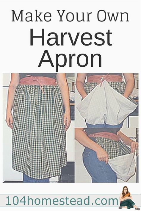 Harvest Apron, Gathering Apron, Apron Tutorial, Sewing Challenge, Apron Pattern, Sewing Aprons, Beginner Sewing Projects Easy, Techniques Couture, Aprons Patterns