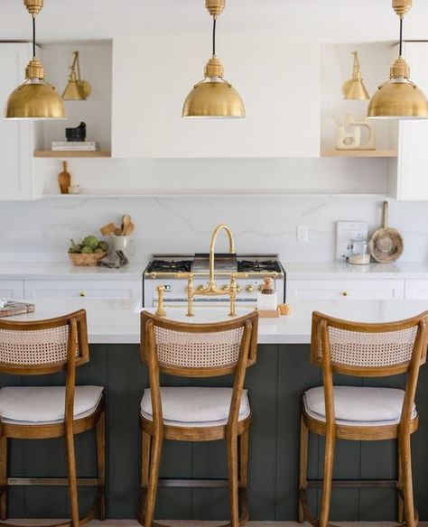 Spice Ledge Above Stove, Concealed Rangehood With Open Shelves Either Side, Ledge Above Stove, Range Hood With Shelves On Side, Kitchen With Open Shelves, Little Shelves, Hood Fan, Styling Shelves, Exhaust Hood