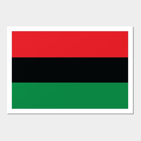 Pan African Flag -- Choose from our vast selection of art prints and posters to match with your desired size to make the perfect print or poster. Pick your favorite: Movies, TV Shows, Art, and so much more! Available in mini, small, medium, large, and extra-large depending on the design. For men, women, and children. Perfect for decoration. Pan African Flag, Africa Flag, African Flag, Pan African, Flag Wall, Tattoo Inspo, Extra Large, Favorite Movies, Flag