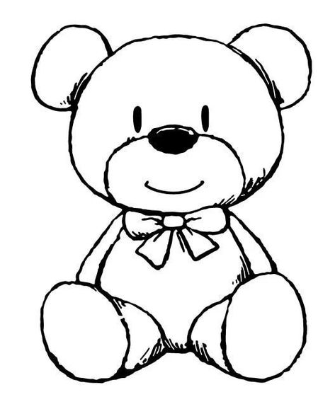 Teddy Bear Drawing Easy, Bear Drawing Easy, Teddy Drawing, Terri Clark, Teddy Bear Drawing, Aesthetic Sketch, Bear Aesthetic, Homeschool Preschool Activities, Drawing Aesthetic