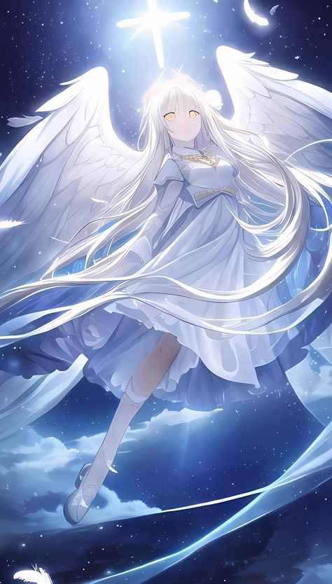 Anime Angel Female, Angel Wings Anime, Persona Anime, Angel Princess, Il Re Leone, Gato Anime, Ange Demon, Dark Anime Guys, Beautiful Angel