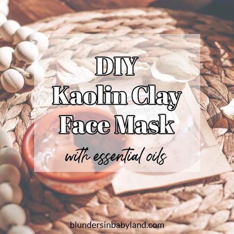 DIY Kaolin Clay Face Mask Recipe with essential oils Kaolin Clay Mask Recipe, Diy Clay Mask Recipes, Clay Face Mask Recipe, Clay Mask Recipe, Diy Clay Mask, Kaolin Clay Mask, Selling Essential Oils, Gentle Face Cleanser, Essential Oil Box