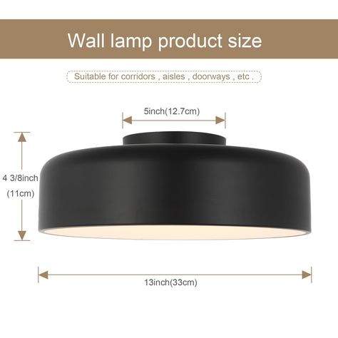 LED Dimmable Flush Mount Black Ceiling Light - Bed Bath & Beyond - 39907772 Exposed Basement Ceiling, Flush Mount Kitchen Lighting, Circular Ceiling Light, Small Half Bathroom, Hallway Ceiling Lights, Black Ceiling Light, Modern Flush Mount Ceiling Light, Light Bed, Black Ceiling Lighting