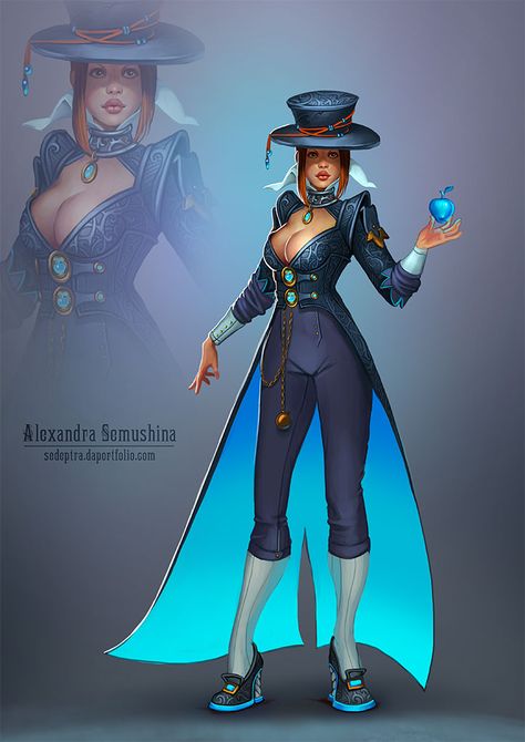 Stage Magician Character Design, Magician Character Design, Stage Magician, Women Warrior, Steampunk Items, Steampunk Victorian, Circus Theme, Steampunk Art, Victorian Art