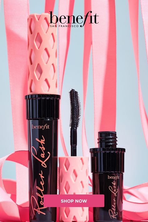 Benefit Cosmetics' Roller Lash Curling Mascara grabs, separates, lifts and curls lashes. Its curve-setting formula holds for 12 hours. Available in two stunning shades, original ink black or brown. Benefit Roller Lash Mascara, Benefit Roller Lash, Roller Lash Mascara, Roller Lash, Curling Mascara, Benefit Makeup, Curl Lashes, Long Lasting Curls, Highlighter Brush