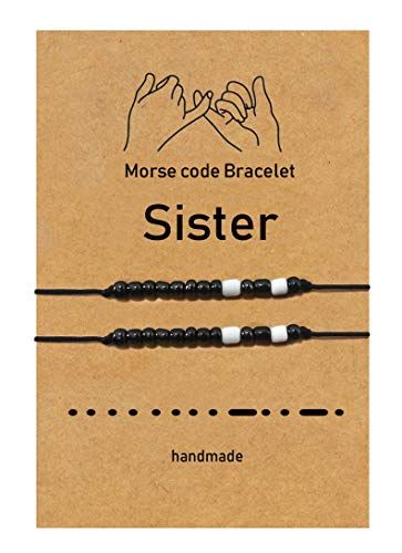 Diy Rhinestone Earrings, Stretch Beaded Bracelets Diy, Morse Code Words, Friends Couple, Relationship Bracelets, Cute Friendship Bracelets, Best Friend Bracelets, Gelang Manik-manik, Friend Crafts