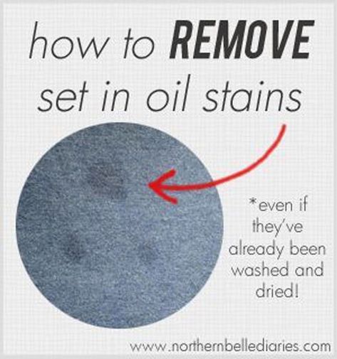 DIY Hacks for Ruined Clothes. Awesome Ideas, Tips and Tricks for Repairing Clothes and Removing Stains in Clothing | How to Remove Oil Stains or Grease Stains from Clothes | http://diyjoy.com/diy-hacks-for-fixing-ruined-clothes Removing Set In Stains From Clothes, Remove Grease Stain, Laundry Tips And Tricks, Clean Hacks, Remove Oil Stains, Deep Cleaning Hacks, Baking Soda Benefits, Homemade Cleaning Supplies, Cleaning Painted Walls