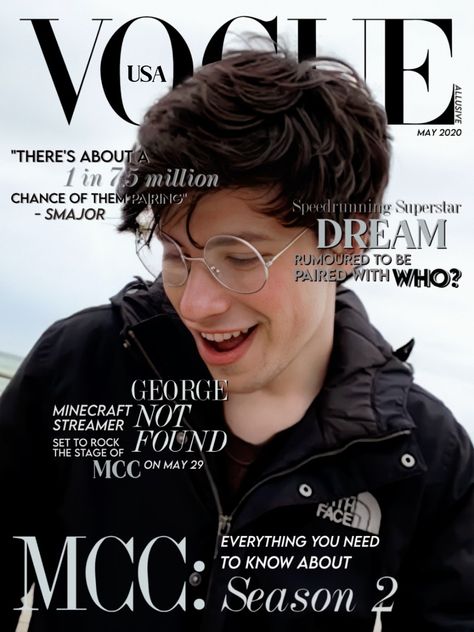 Dsmp Vogue, Mc Wallpaper, Hot British Men, Vogue Covers, British Men, Best Youtubers, I Have No Friends, I'm A Simp, Dream Team