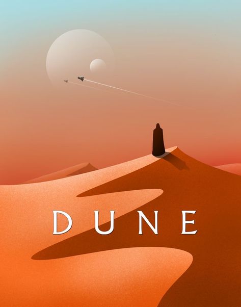 Film Graphic Design Poster, Dune Poster Art, Desert Graphic Design, Desert Concept Art, Dune Concept Art, Dune Design, Dune Movie Poster, Dune Poster, Desert Poster