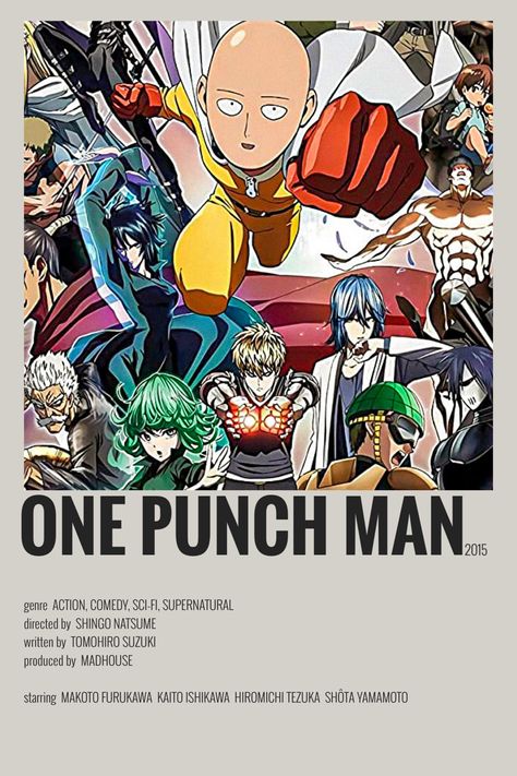 one punch man minimalist/alternative anime poster One Punch Man Poster, Anime One Punch Man, Collage Mural, One Punch Man Manga, Anime List, Film Posters Minimalist, One Punch Man Anime, Poster Anime, Anime Printables