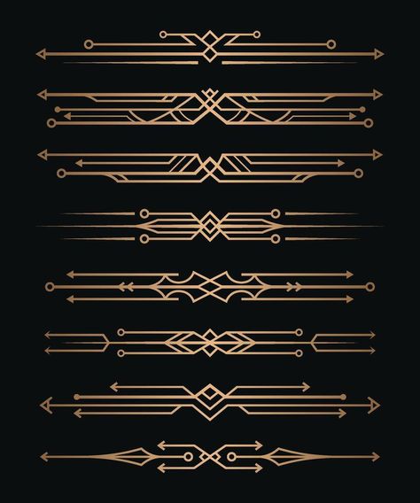 Golden art deco frame with ornament. Retro golden art deco or art nouveu frame in roaring 20s style. Generative AI. Art Deco Symbols, 1920s Art Deco Pattern, Art Deco Design Pattern, Roaring 20s Style, Art Deco Graphic Design, Art Deco Design Elements, Art Deco Typography, Art Deco Border, Art Deco Frames