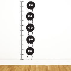 height chart Nursery Ideas Nerdy, My Neighbor Totoro Nursery, Naruto Nursery, Nerdy Baby Nursery, Studio Ghibli Baby Room, Studio Ghibli Nursery, Totoro Bedroom, Ghibli Nursery, Ghibli Decor